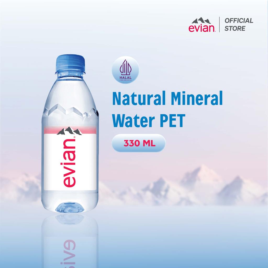 Evian Natural Mineral Water PET 330ml