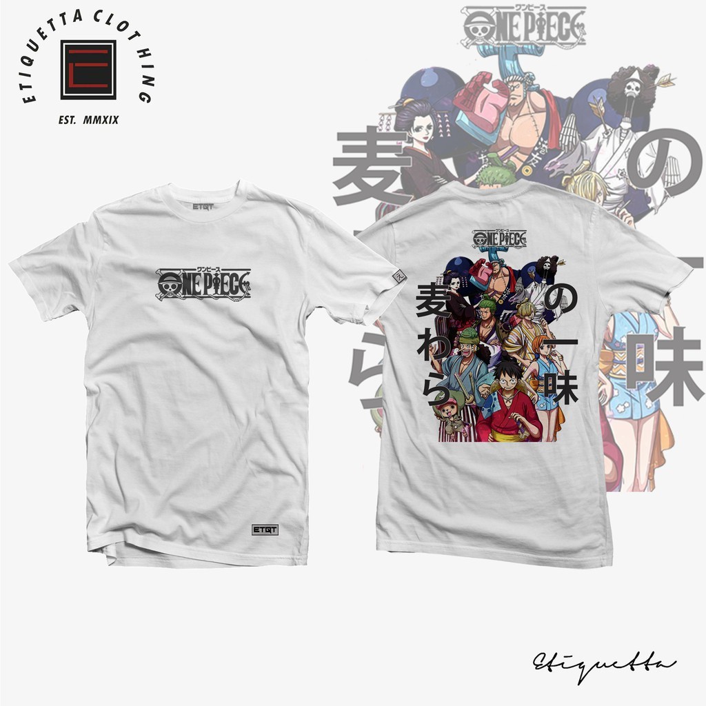 Anime Shirt - ETQT - One Piece - Strawhat Pirate Members for men