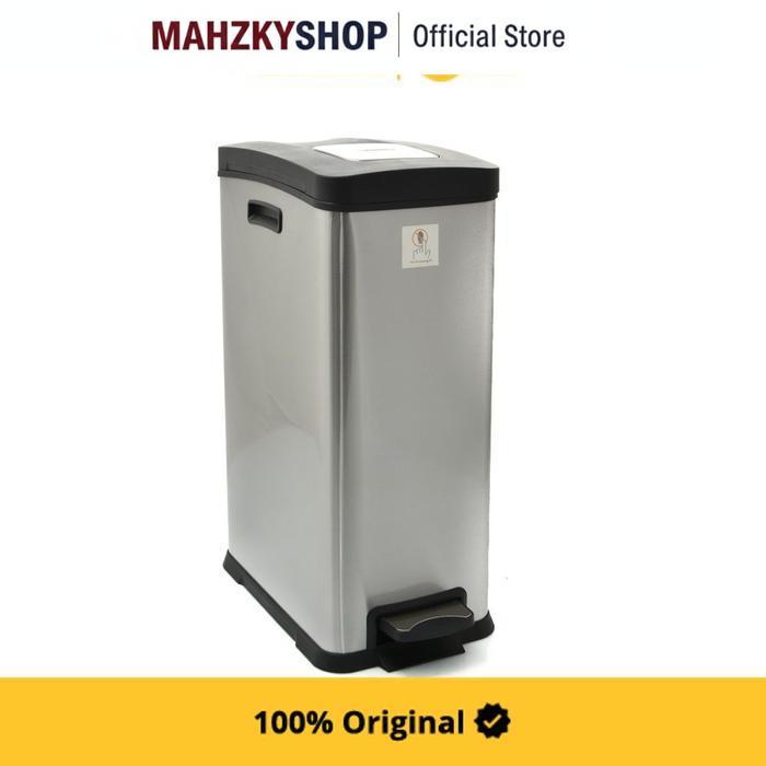 KRISBOW 30 LTR TEMPAT SAMPAH STAINLESS MODERN MATT