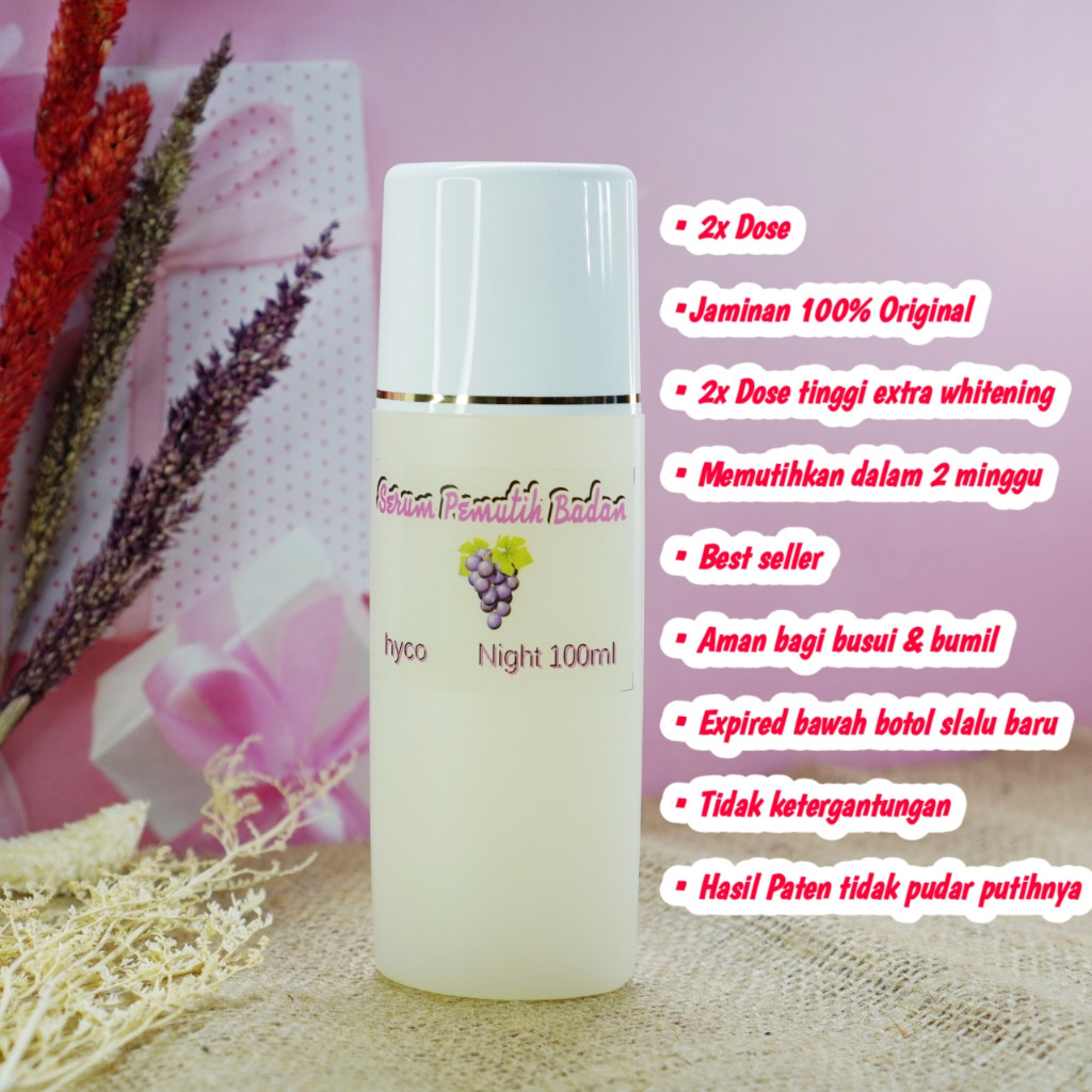 [ORIGINAL] HB GEL HYCO DOUBLE DOSIS,GEL AHA 10 + KO + HYCO lotion whitening handbody pemutih badan