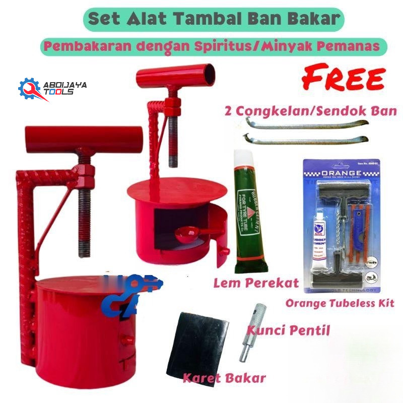 Alat Tambal Ban Bakar Berkualitas PAKET PALING KOMPLIT MURAH Alat Tambal Ban Bakar pres ban motor