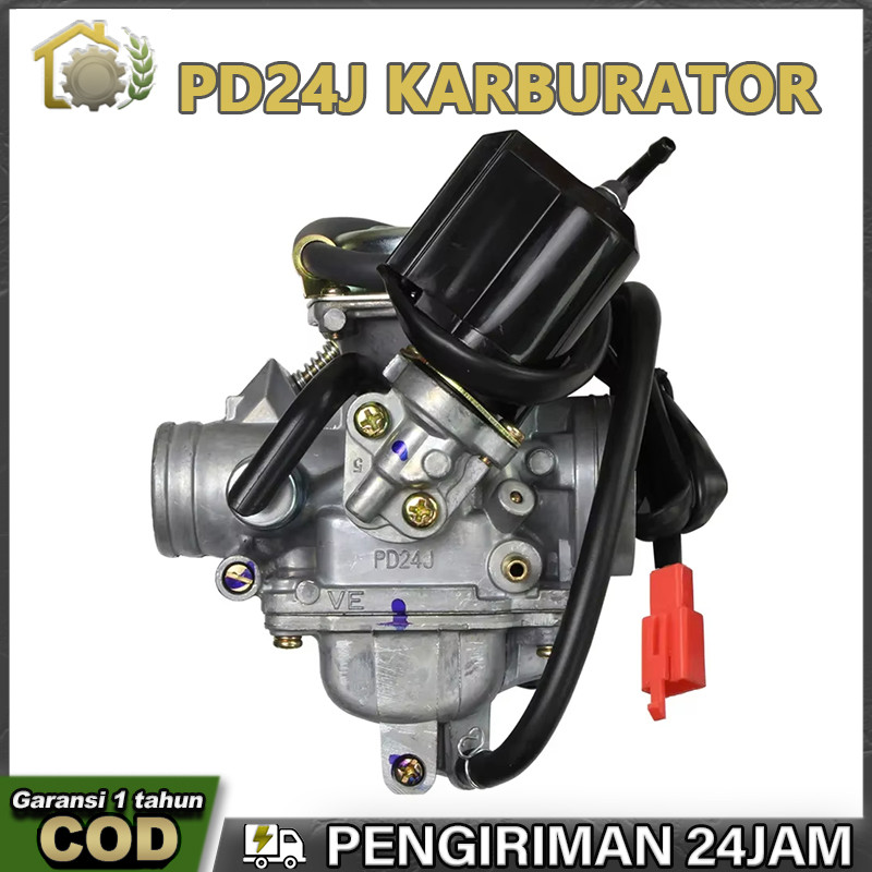 PD24J GY6 125 150 Karburator Cocok Untuk Model Kendaraan Kymco, Haomai ATV, Mobil Pasir, Sepeda Moto
