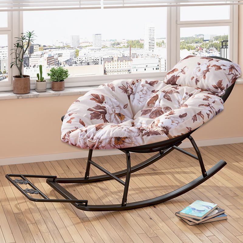 Rocking Recliner Garden Chair Widened Rocking Recliner Rattan Rainbow Rocking Chair Home Living Room