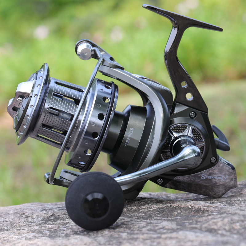 Sougayilang 10000 Full Metal Spinning Fishing Reel 10+1BB 11+1BB 30KG Max Drag Power Reel for Saltwa