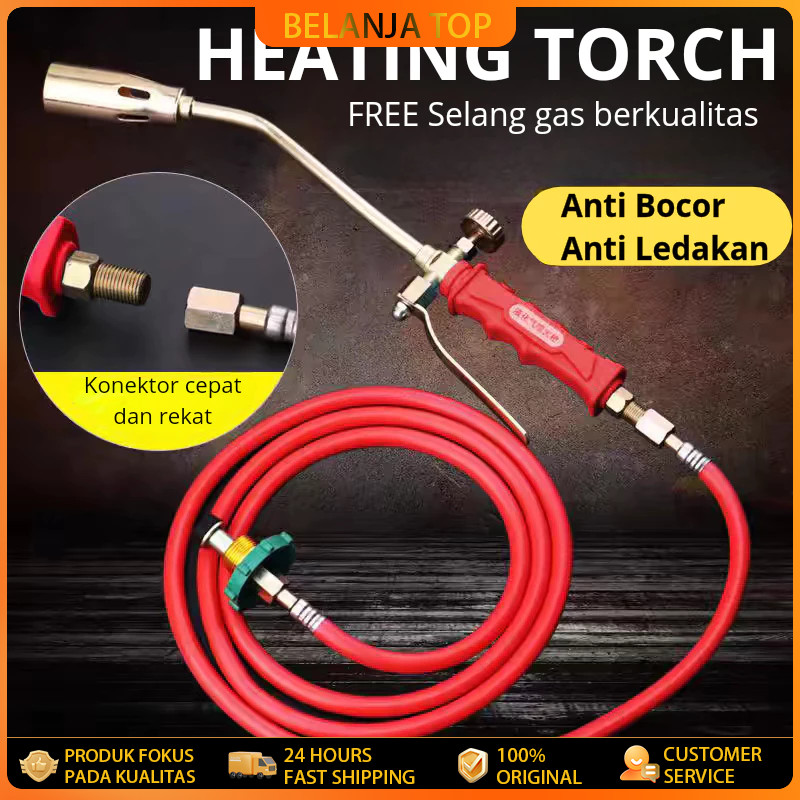 Kompor Bakar Komplit Gas Torch Dengan 1.2m Selang Alat Bakar Heating Torch 51cm Gas LPG Blender Baka