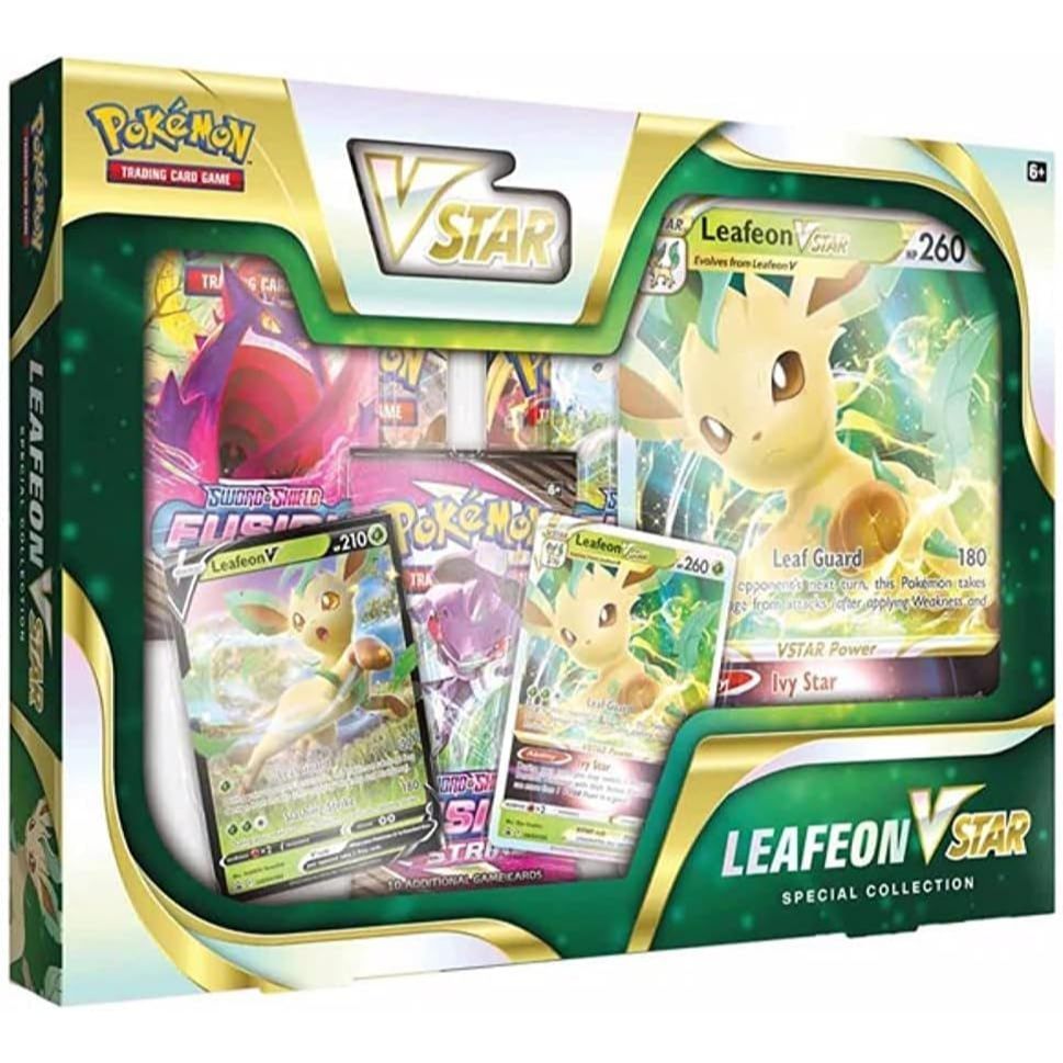 3698h Pokemon Cards: Leafeon VSTAR Special Collection Box