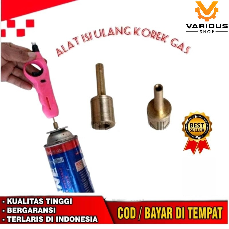 Refil Korek Gas Alat Isi Ulang Korek api dari gas protable ke korek pemetik panjang Refil Gas Korek