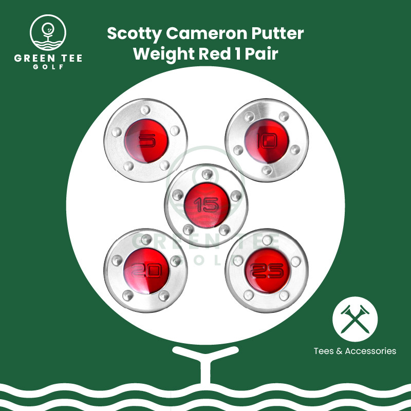 Golf Scotty Cameron Putter Weight RED 1 Pair Pemberat Putter Scotty Cameron