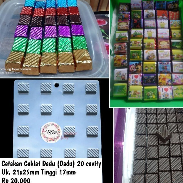 Cetakan Coklat Dadu (mini bar) lokal
