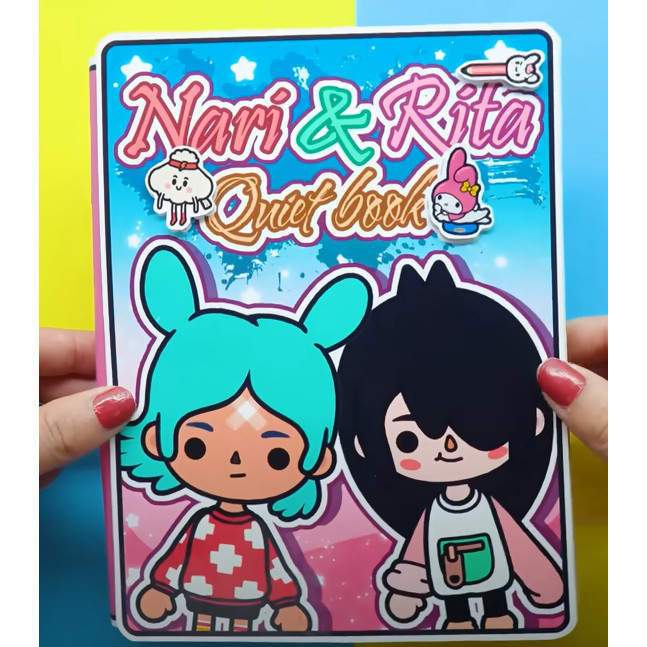 Laminasi Glossy Toca Life World  Paper Doll House Natri & Rita  book toca boca paper book paper doll