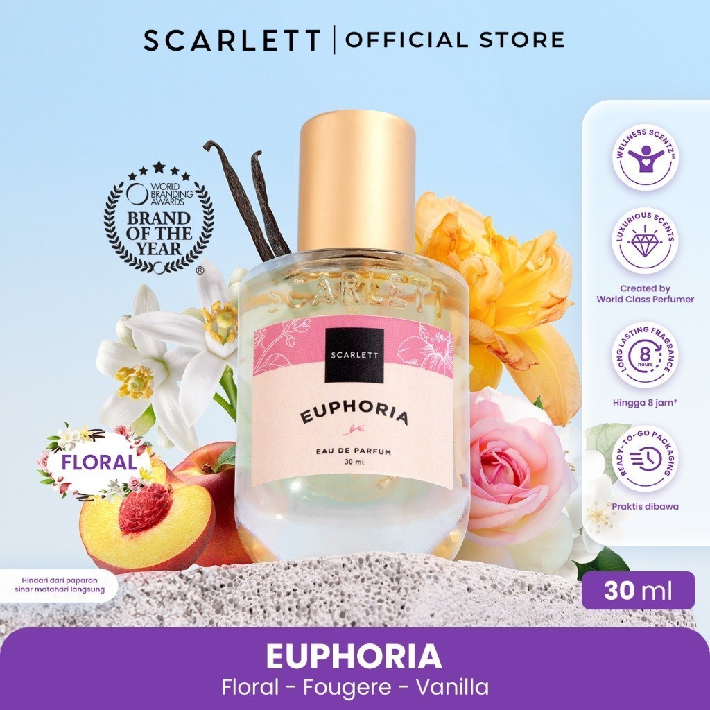 Scarlett Whitening Eau De Parfum Euphoria inspired tanpa box