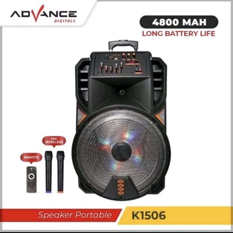 speaker Portable 15 Inch K1506 advance