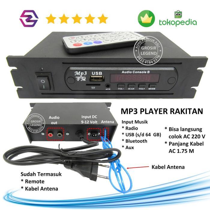 ECHOVERSE Rakitan USB MP3 FM player amplifier AC in 220V bluetooth