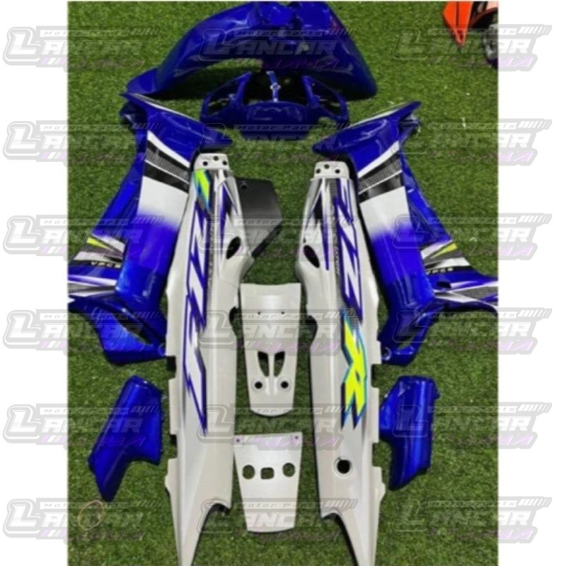 Cover Body Fullset Yamaha FizR F1zR FizR FIZR FullClutch Biru Putih 2004 Cover Body Halus Sett FullC