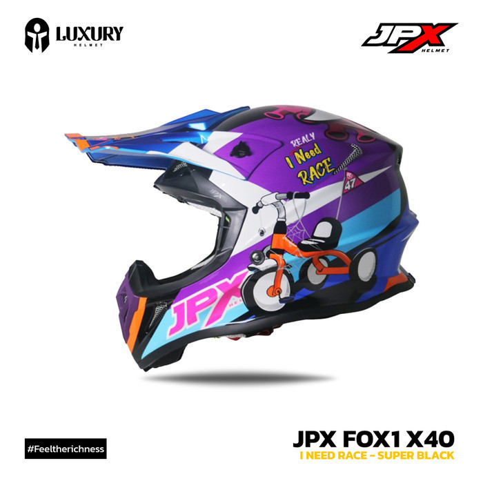 Helm Trail JPX FOX1 X40 Motocross KLX CRF