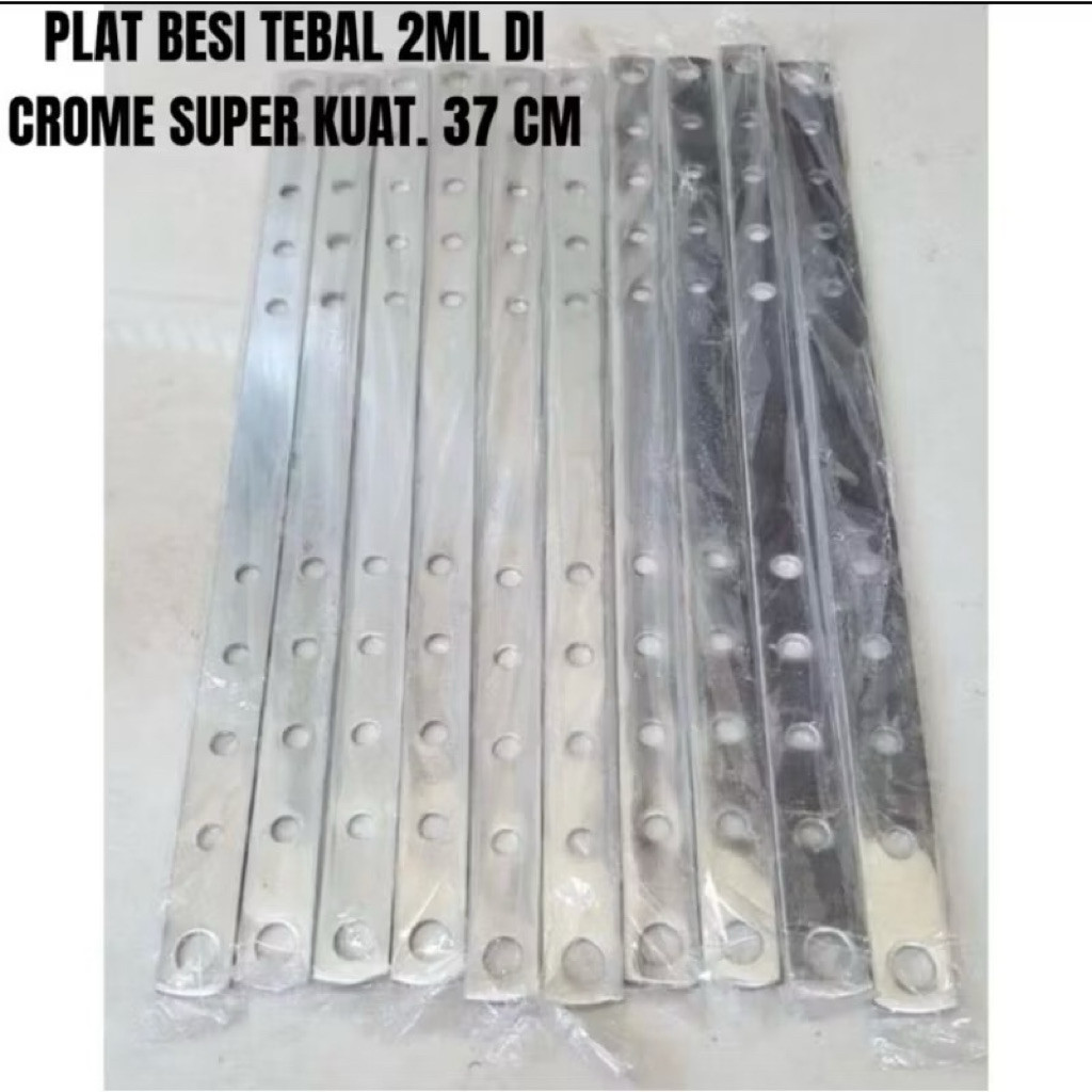 PLAT BESI BOLONG PLAT BESI CHROME CROM PLAT BESI SERBAGUNA