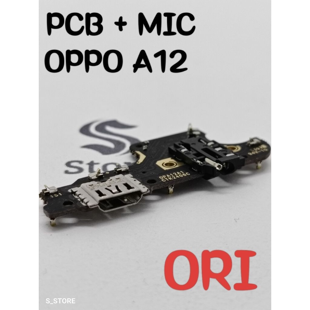 CONNECTOR CHARGER OPPO A12 / A12 2020 ORI PAPAN KONEKTOR CAS FLEXIBLE CAS PCB BOARD OPPO A12 / A12 2