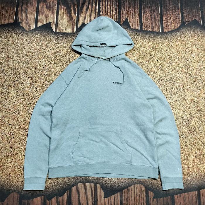 pullover hoodie COVERNAT big logo script belakang jemper casual pria bagus size XL