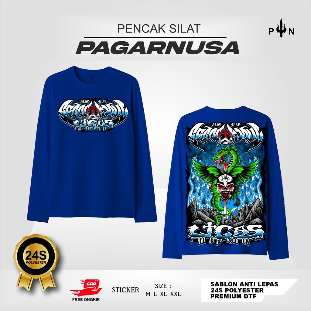 KAOS LENGAN PANJANG PAGAR NUSA ALAP ALAP SEGORO KIDUL LIGAS  T-SHIRT LONGSLEEVE PAGAR NUSA - KAOS LE