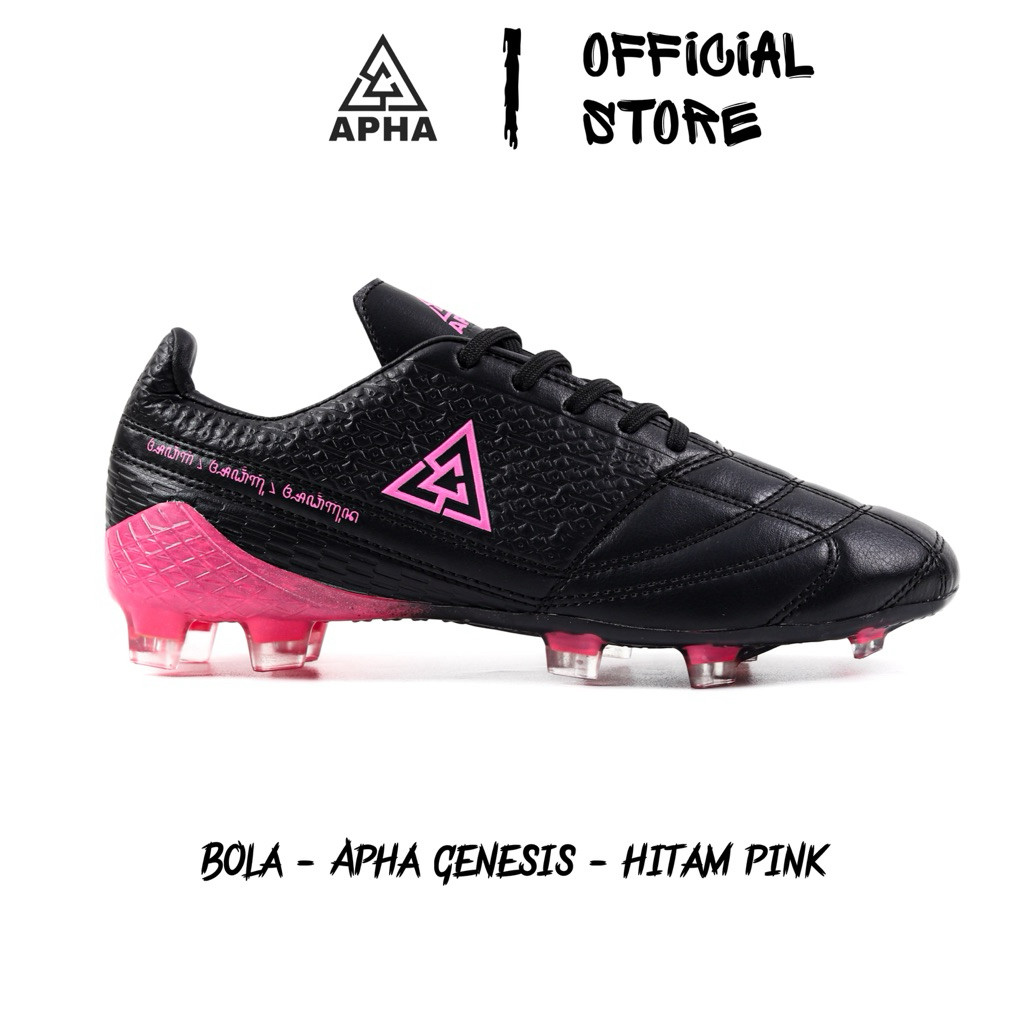 APHA - Sepatu Bola Apha Genesis Hitam Pink