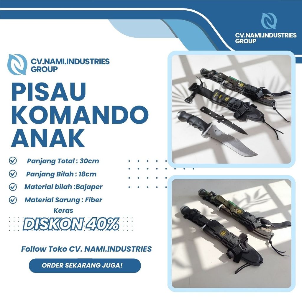 Pisau Komando Anak Hitam Pisau Survival
