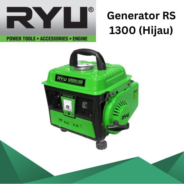 RYU Generator RS 1300 (Hijau) / Genset RS-1300 (Hijau)