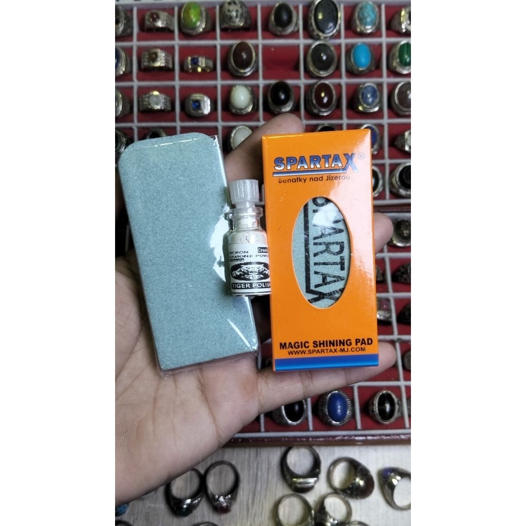 Paket Pengkilap Batu Spartax Dan Serbuk Intan #Batuakik