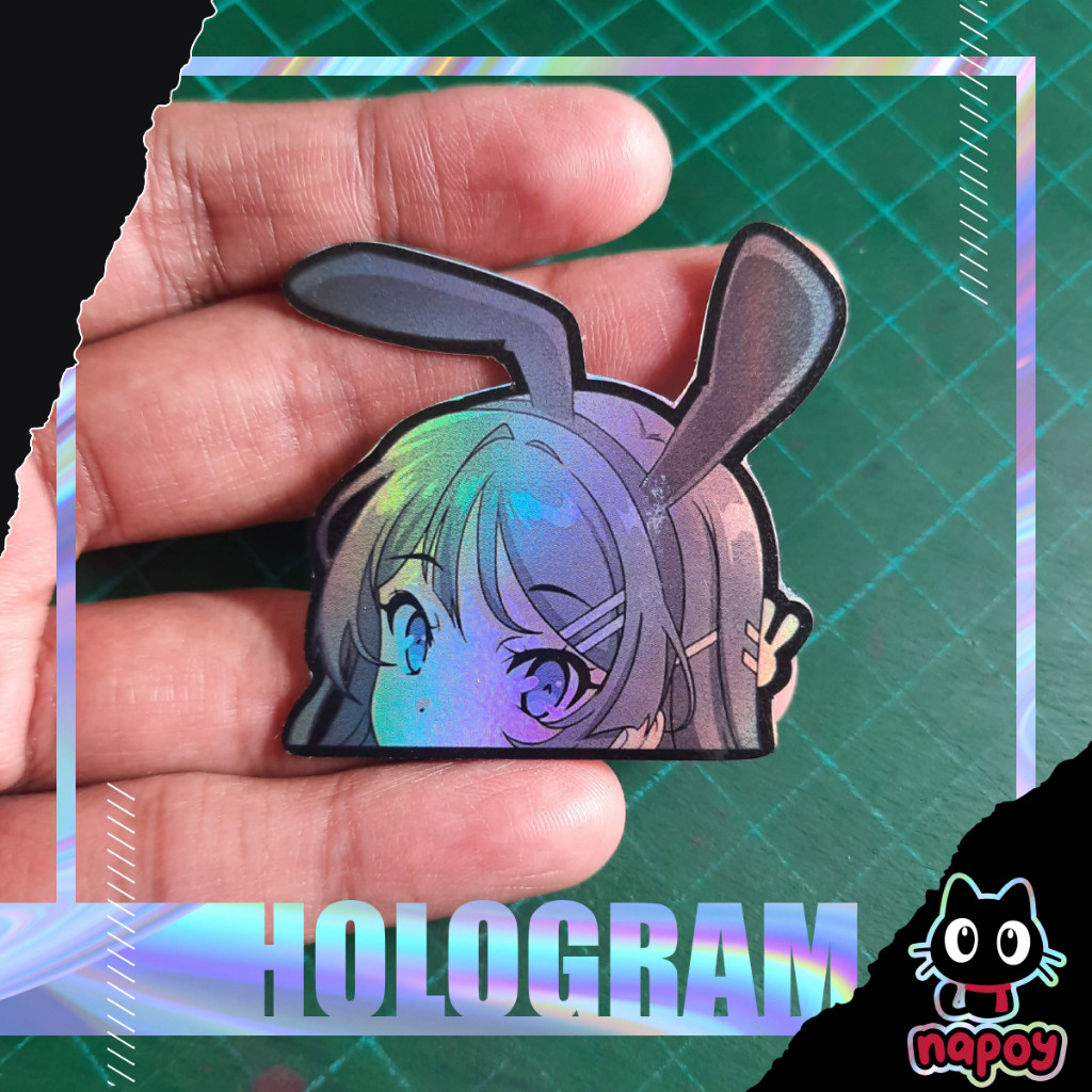 Stiker Hologram Anime Seishun Buta Yarou