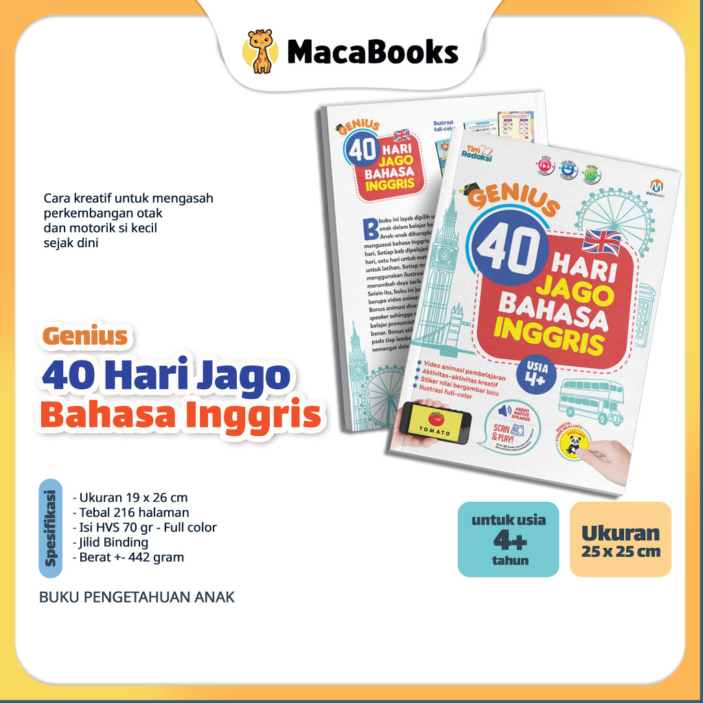 Opsi 1: Fokus Target & Kurikulum (Paling Kuat SEO-nya)
Ziyadbooks - Genius 40 Hari Jago Bahasa Inggr
