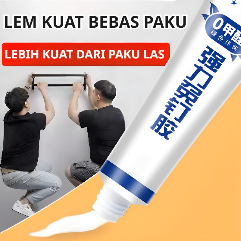 [AMAN 100% TANPA Formalin] Lem Perekat Instant No Nail SUPER KUAT - Kering Cepat, Tahan Berat Hingga