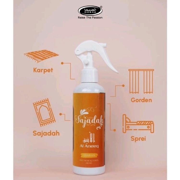 AL ANEEQ Parfum SAJADAH Dobha 250ml Wangi Khas Timur Tengah By. Dobha Perfumes