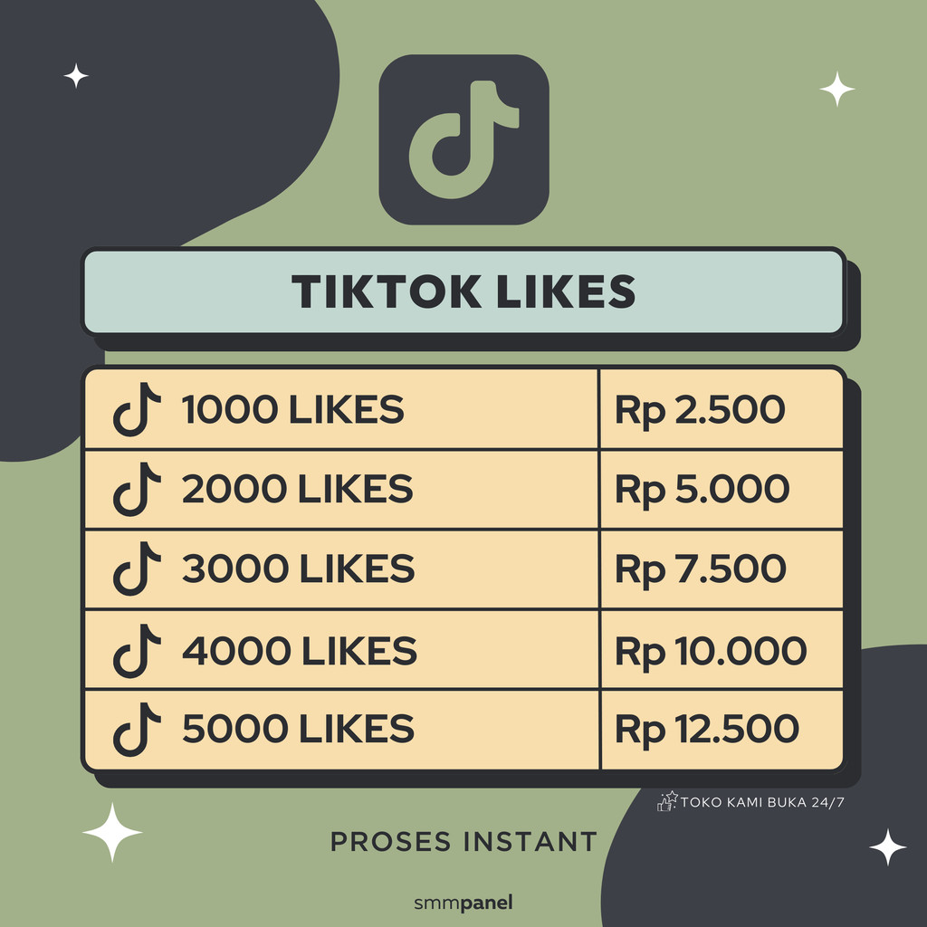 Jasa Tambah Like TikTok Cepat Instant Real Akun Worldwide Promo Liketiktok Permanent FYP Booster Tik