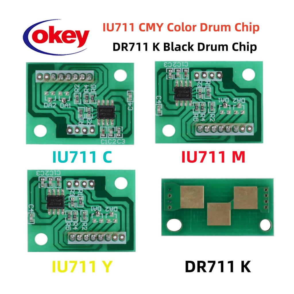 4 x DR711 IU711 Drum Reset ip For Konica Minolta Bizhub C654 C654e C754 C754e 354 754 Imaging Unit I