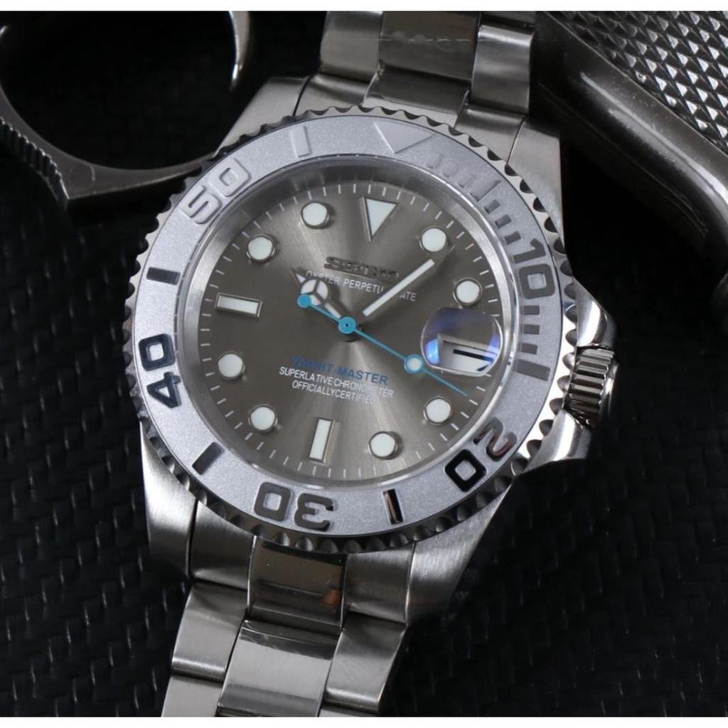 Seiko Mod Yacht Master Rhodium NH35 Automatic