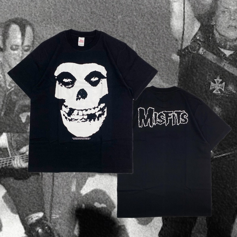 COD baju band MISFITS the fiend mask black heavy