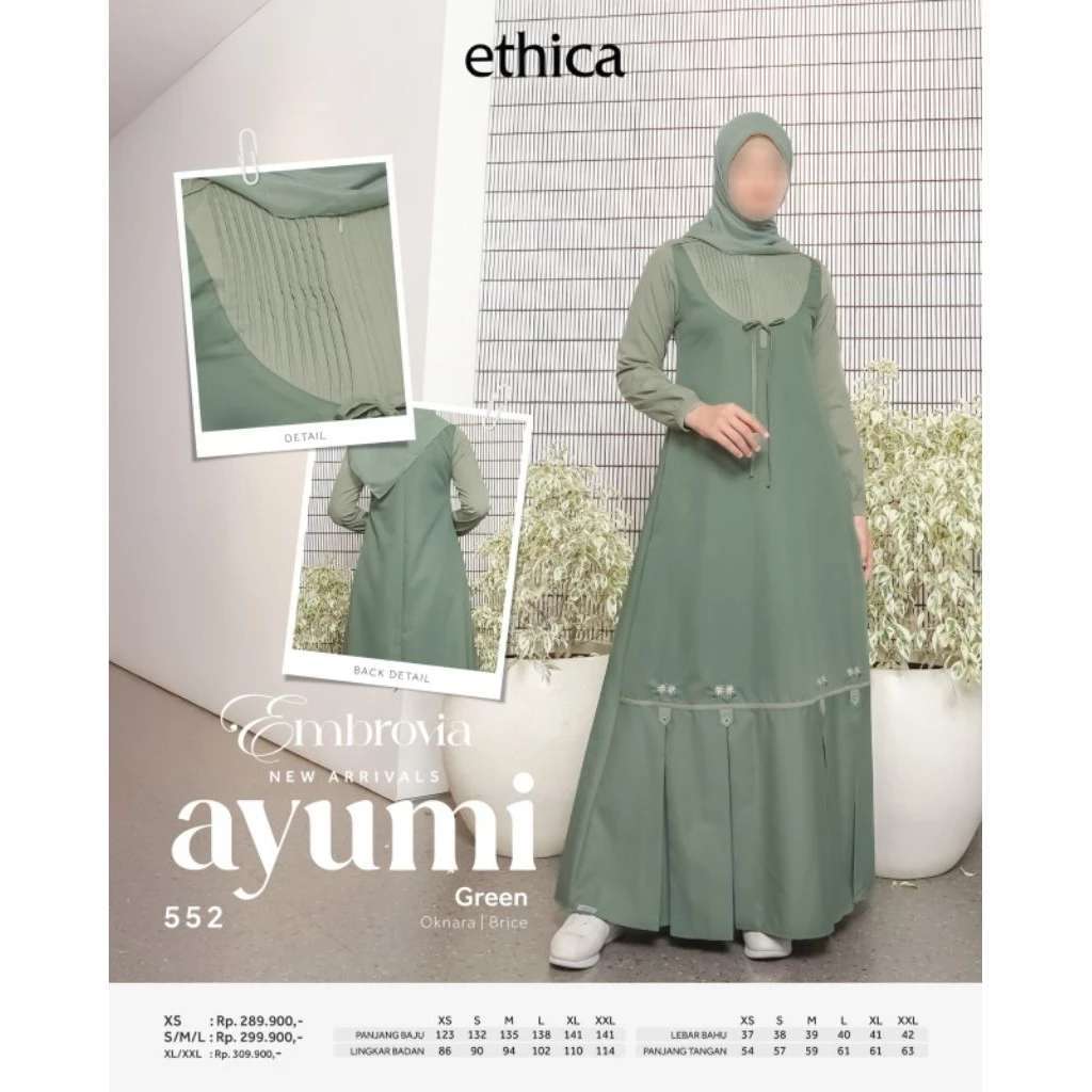 ETHICA GAMIS DEWASA AYUMI 552 GREEN