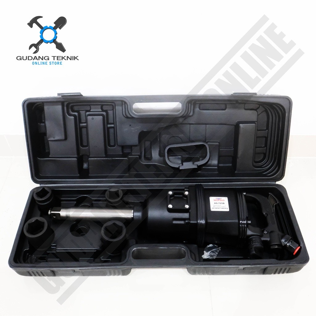 Wipro As-725B / Air Impact Wrench 1 inch AS 725B / Alat Buka Baut Roda Truck - Alat Buka Baut Angin 