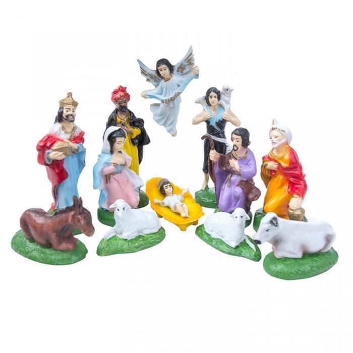 Patung Set Natal 10cm Patung Rohani Patung Natal Kelahiran Yesus - Patung Set Natal