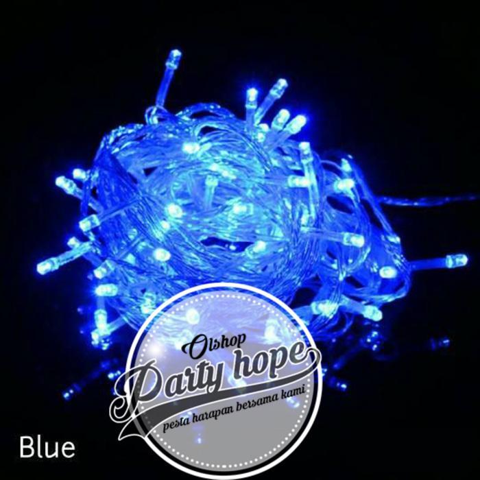 lampu tumbrl biru / lampu led biru / lampu natal / lampu hias biru