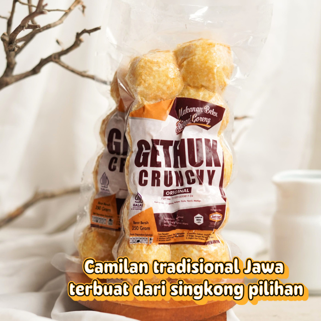 Gethuk Crunchy Original Frozen Makanan Siap Goreng Merk Lummer Camilan Kekinian Enak