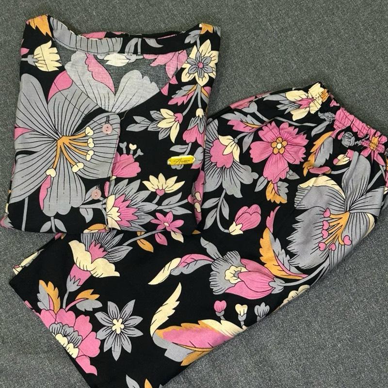 Baju Tidur Celana Pendek , 1 Set Celana Pendek Kekinian Bahan Rayon Busui Friendly, 1 Set Baju Tidur
