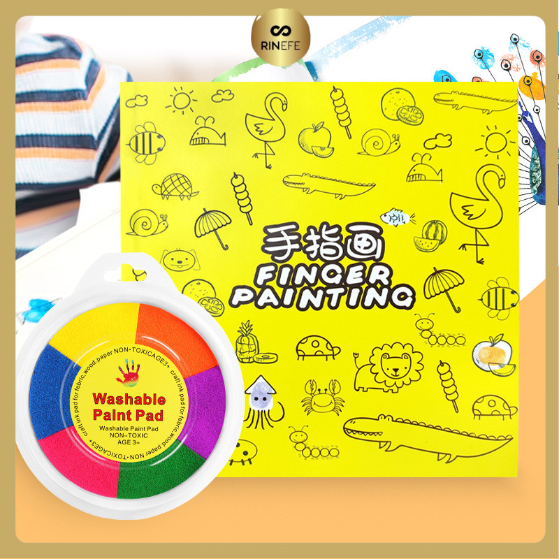 RINEFE (FP01) Finger Painting Anak Untuk Melukis Menggambar / Mainan Anak