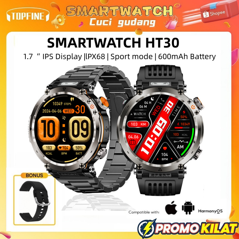 HT30 Smart Watch Harmonyos Silky Smooth Hisilicon 2GB ROM Local Music AMOLED Men Smartwatch Wireless
