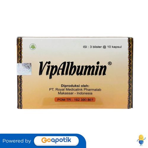 Vipalbumin Box Isi 30 Kapsul