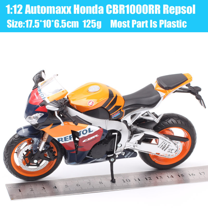 1/12 Automaxx Honda CBR1000RR CBR Repsol Fireblade Motorcycle Diecasts & Toy Vehicles Scale Racing B