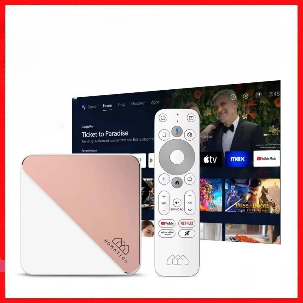 Netflix Google Certified HOMATICS Box R 4K Plus TV Box Amlogic S905X4 AndroidTV 14 ATV DTS Auo Dolby