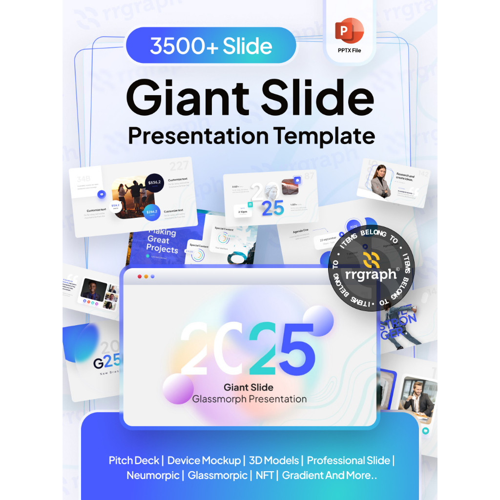 Giant Slide PowerPoint Template – Solusi Elegan & Profesional untuk Skripsi, Laporan Kerja, dan Pres