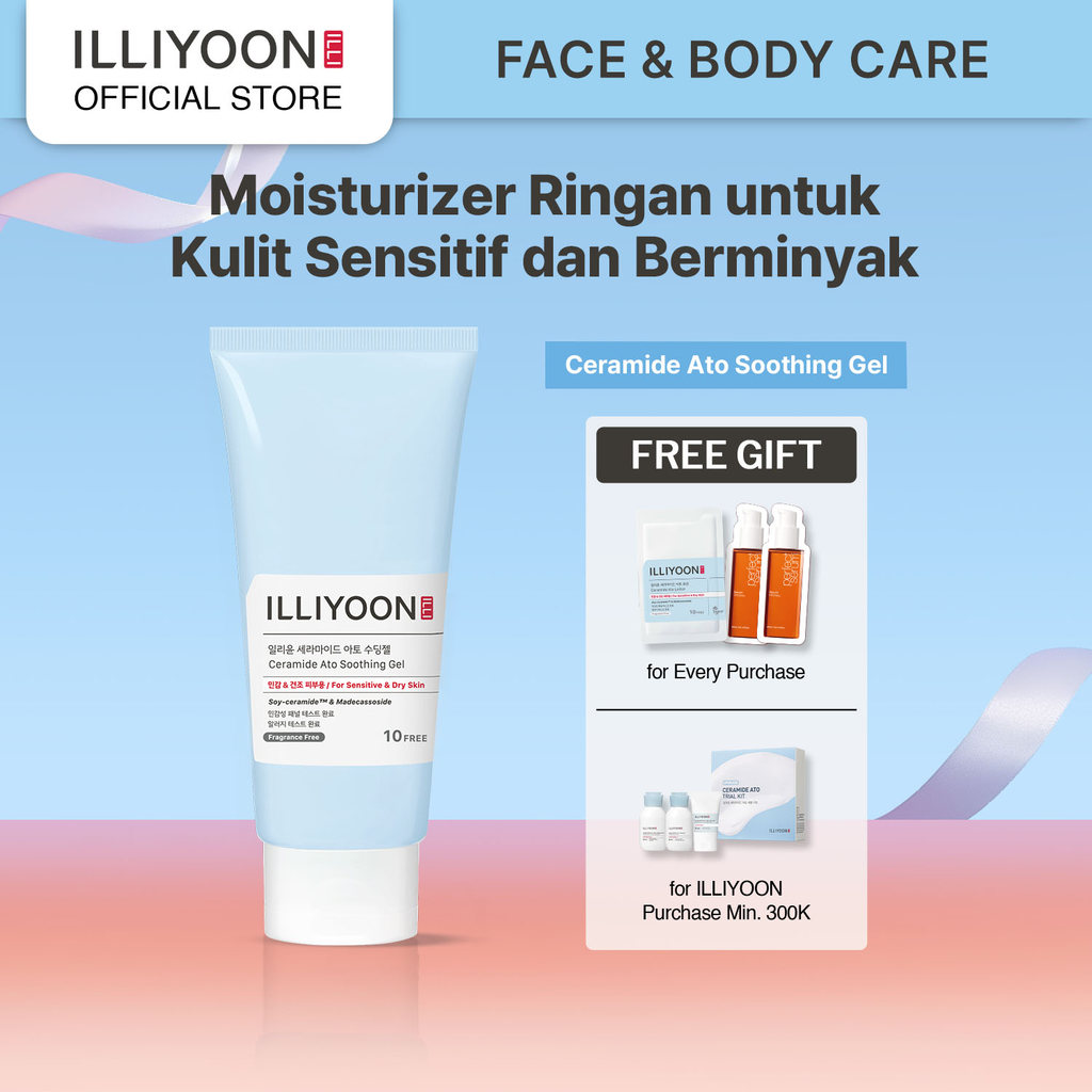 ILLIYOON Ceramide Ato Soothing Gel 175ml - Moisturizer Melembapkan - Menenangkan Kulit - Tekstur Rin