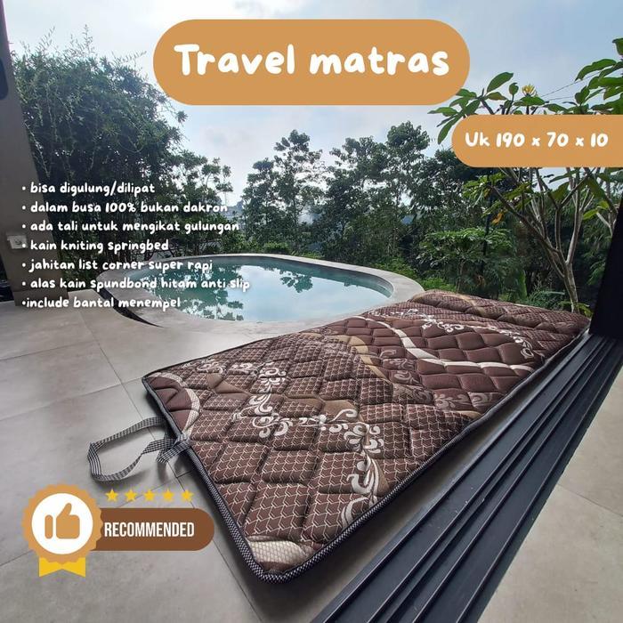 PROMO  Kasur busa Lipat ukuran 70x190x10cm - Furniture Praktis cowok Tidur Camping matras murah trav