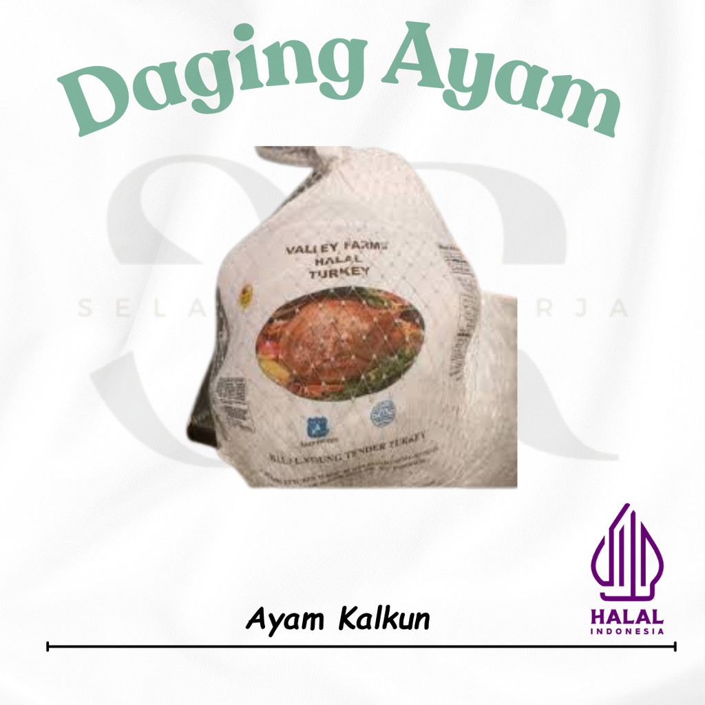 Valley Farm Halal Turkey -+5kg Frozen/ Ayam Whole Kalkun